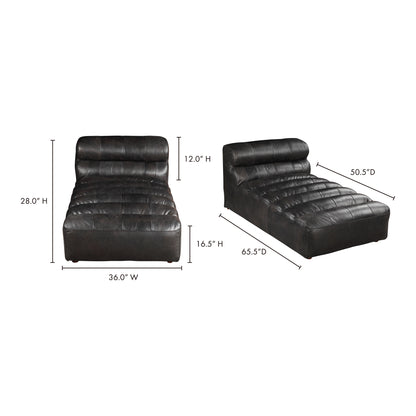 Ramsay Leather Chaise