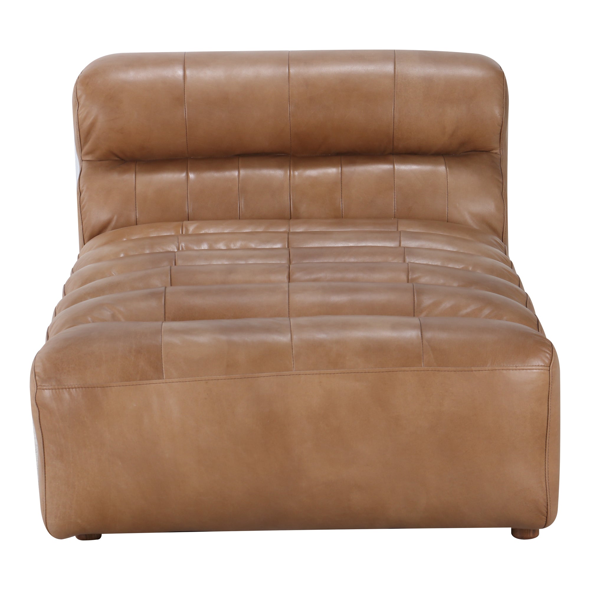 Ramsay Leather Chaise | Brown