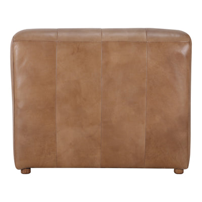 Ramsay Leather Chaise Tan by Moe's Home