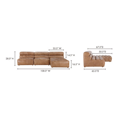 Ramsay Signature Modular Sectional Tan by Moe's Home