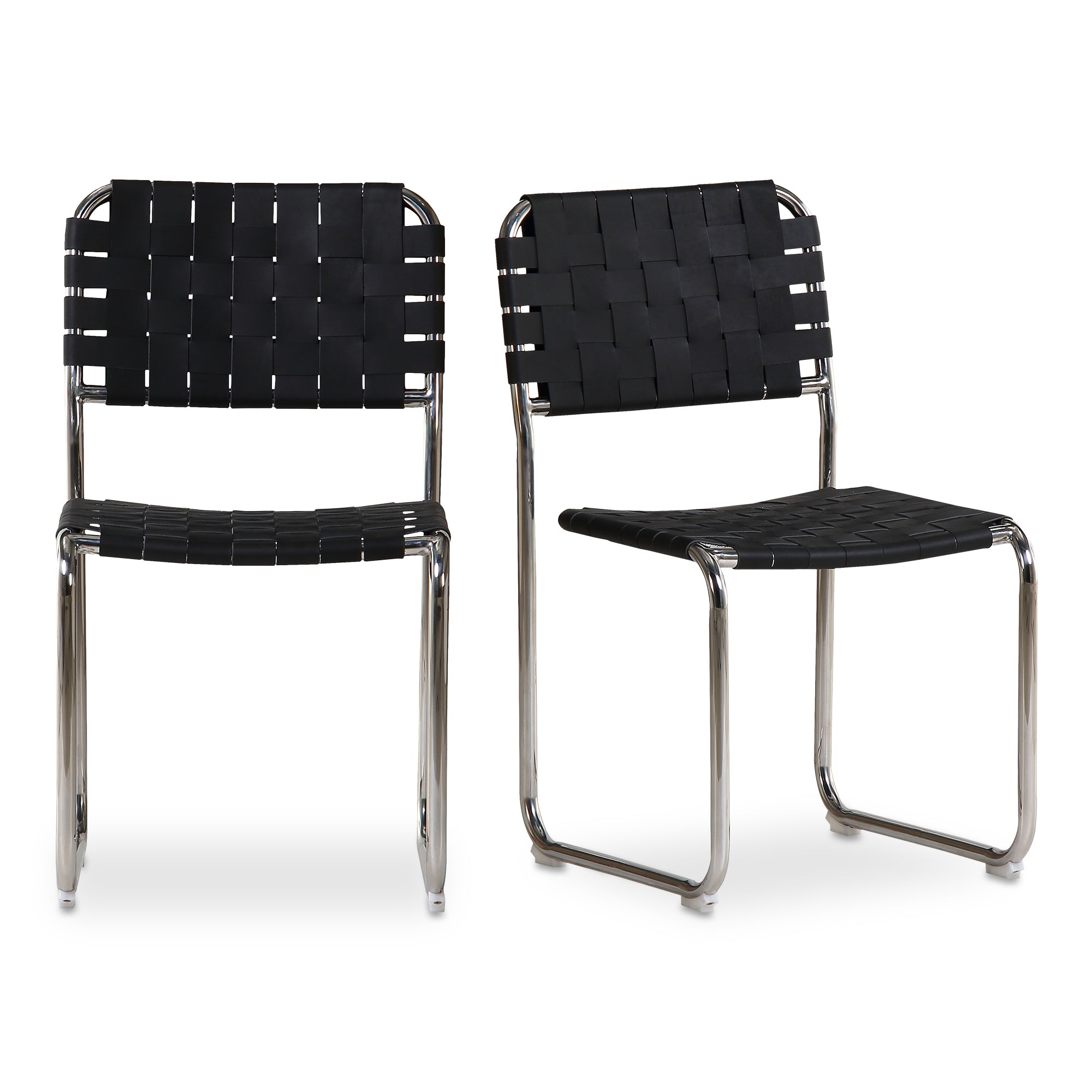 Moma Stainless Steel Dining Chair - Set Of Two | Black