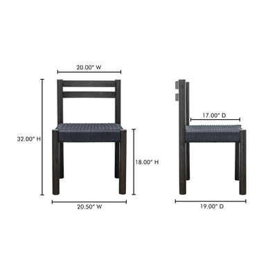 Finn Dining Chair Black–Set Of Two by Moe's Home