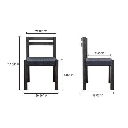 Finn Dining Chair Black–Set Of Two