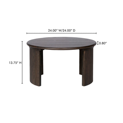 Penny Small Coffee Table Dark Brown by Moe's Home