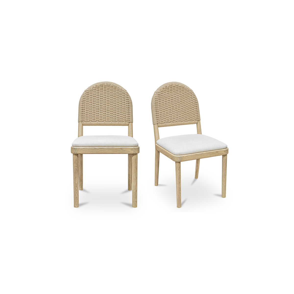 Claire Dining Chair Natural-Set of Two by Moe's Home