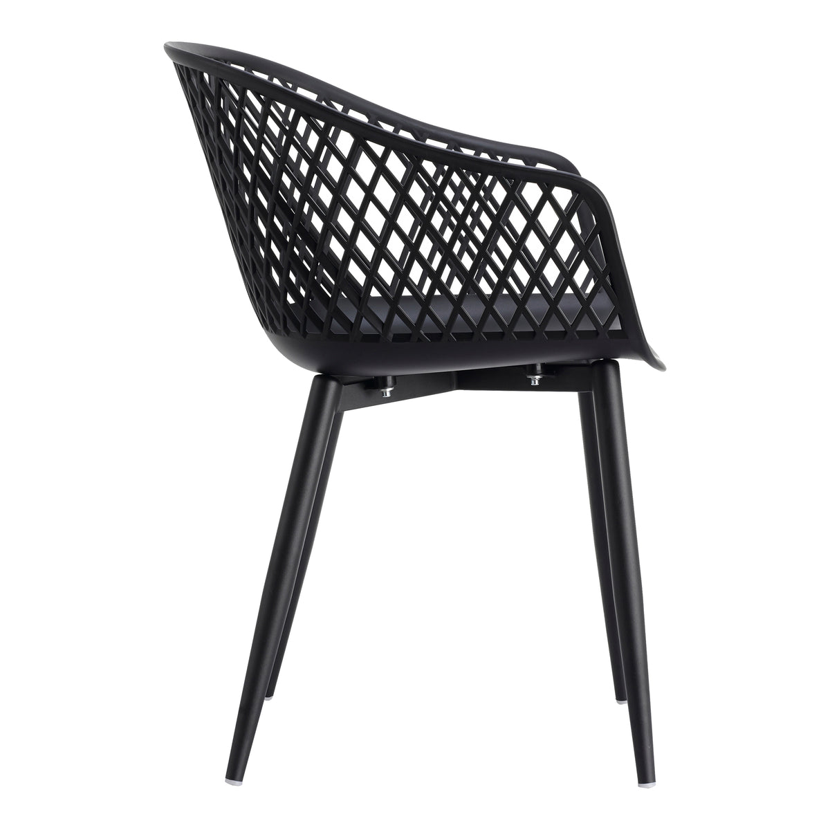 Piazza Outdoor Chair Black - Set Of Two by Moe's Home