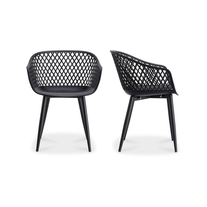 Piazza Outdoor Chair Black - Set Of Two | Black