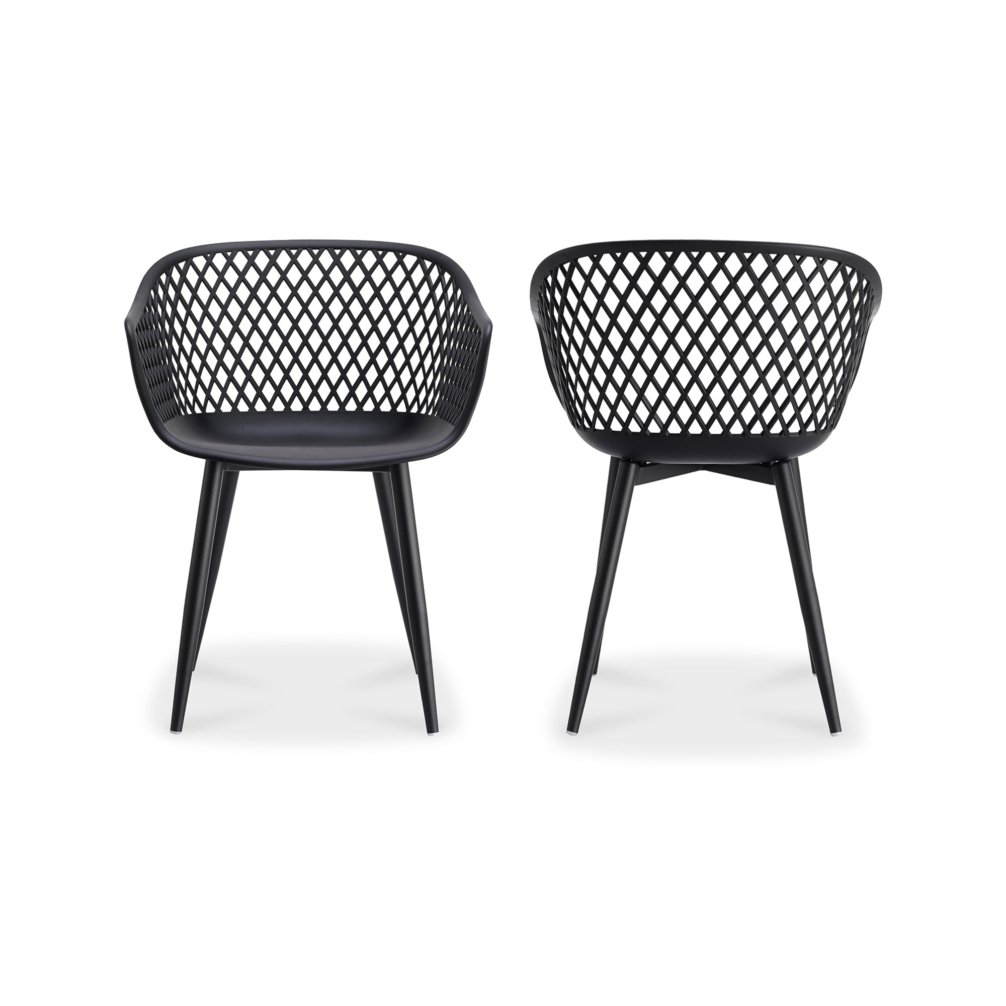 Piazza Outdoor Chair Black - Set Of Two