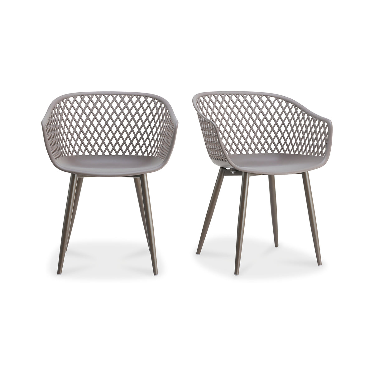 Piazza Outdoor Chair Grey - Set Of Two by Moe's Home