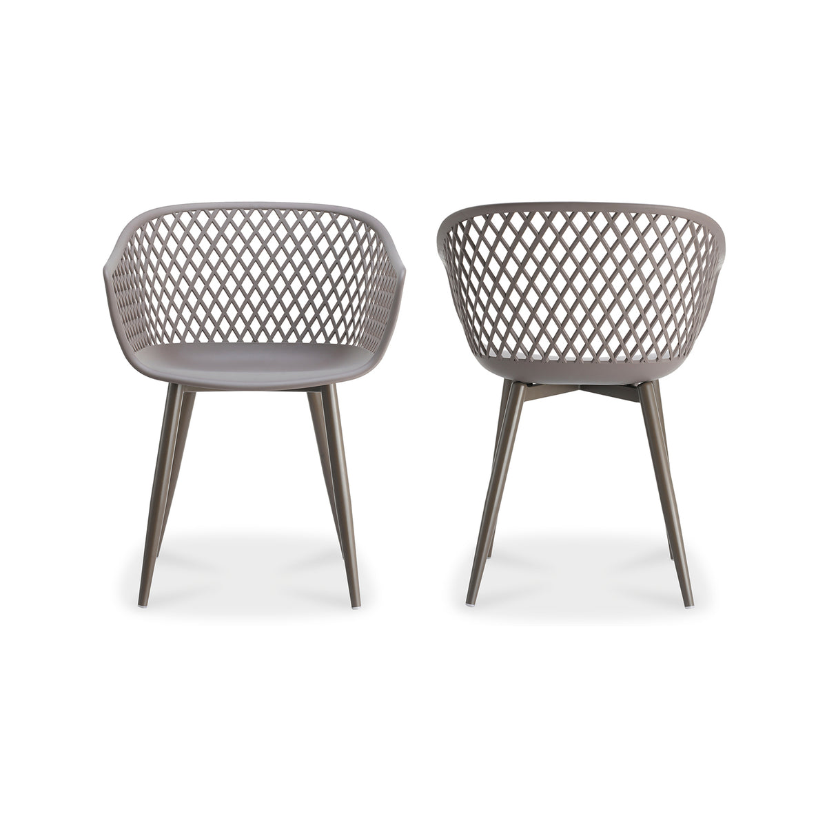 Piazza Outdoor Chair Grey - Set Of Two by Moe's Home