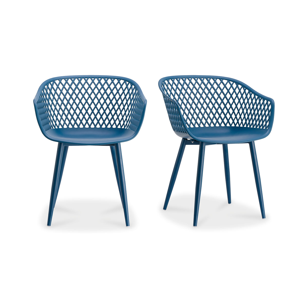 Piazza Outdoor Chair Blue - Set Of Two by Moe's Home