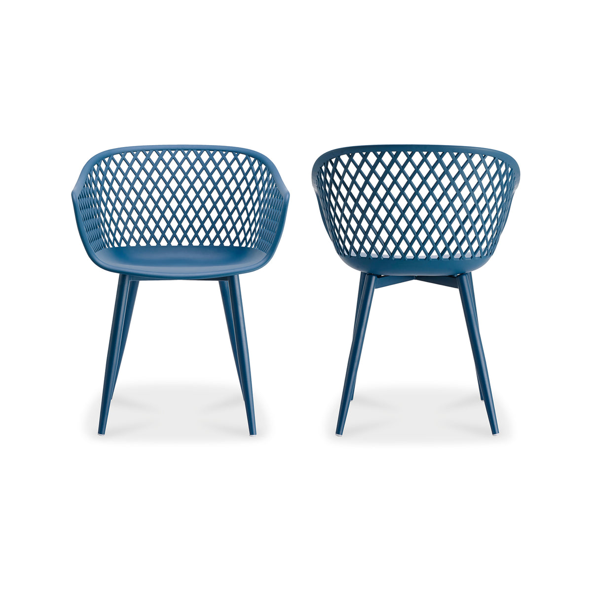 Piazza Outdoor Chair Blue - Set Of Two by Moe's Home
