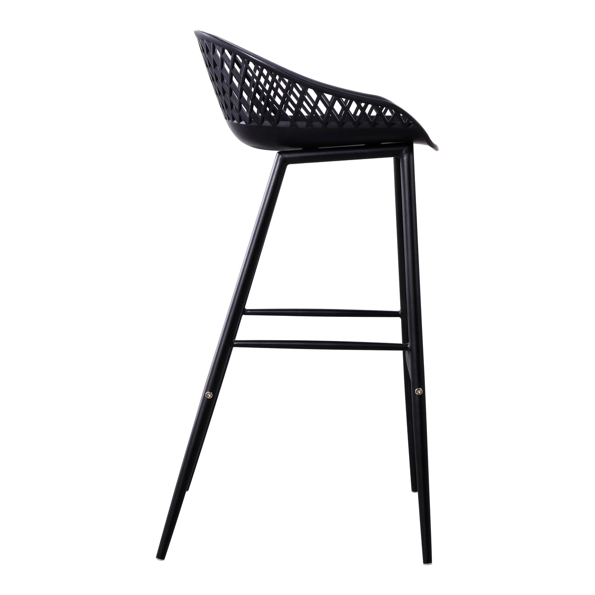 Piazza Outdoor Barstool Black - Set Of Two by Moe's Home