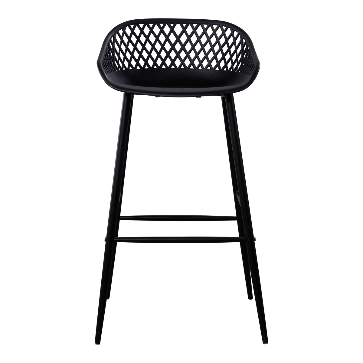 Piazza Outdoor Barstool Black - Set Of Two by Moe's Home