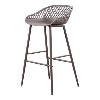 Piazza Outdoor Barstool Grey - Set Of Two