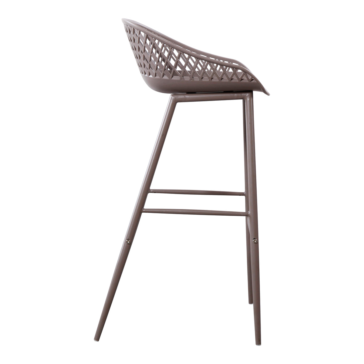 Piazza Outdoor Barstool Grey - Set Of Two by Moe's Home