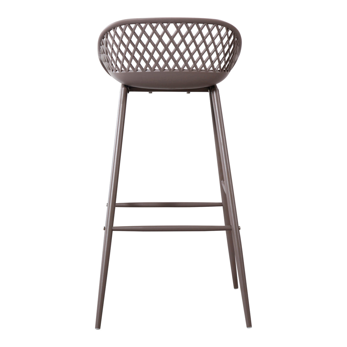 Piazza Outdoor Barstool Grey - Set Of Two by Moe's Home