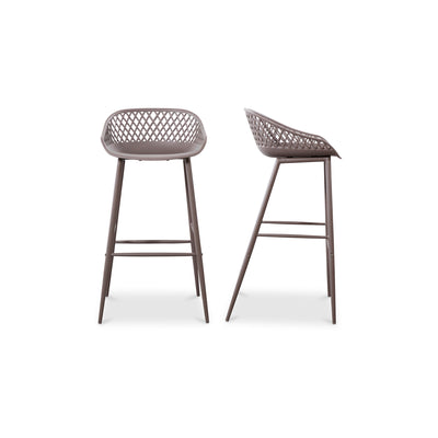 Piazza Outdoor Barstool Grey   Set Of Two | Grey
