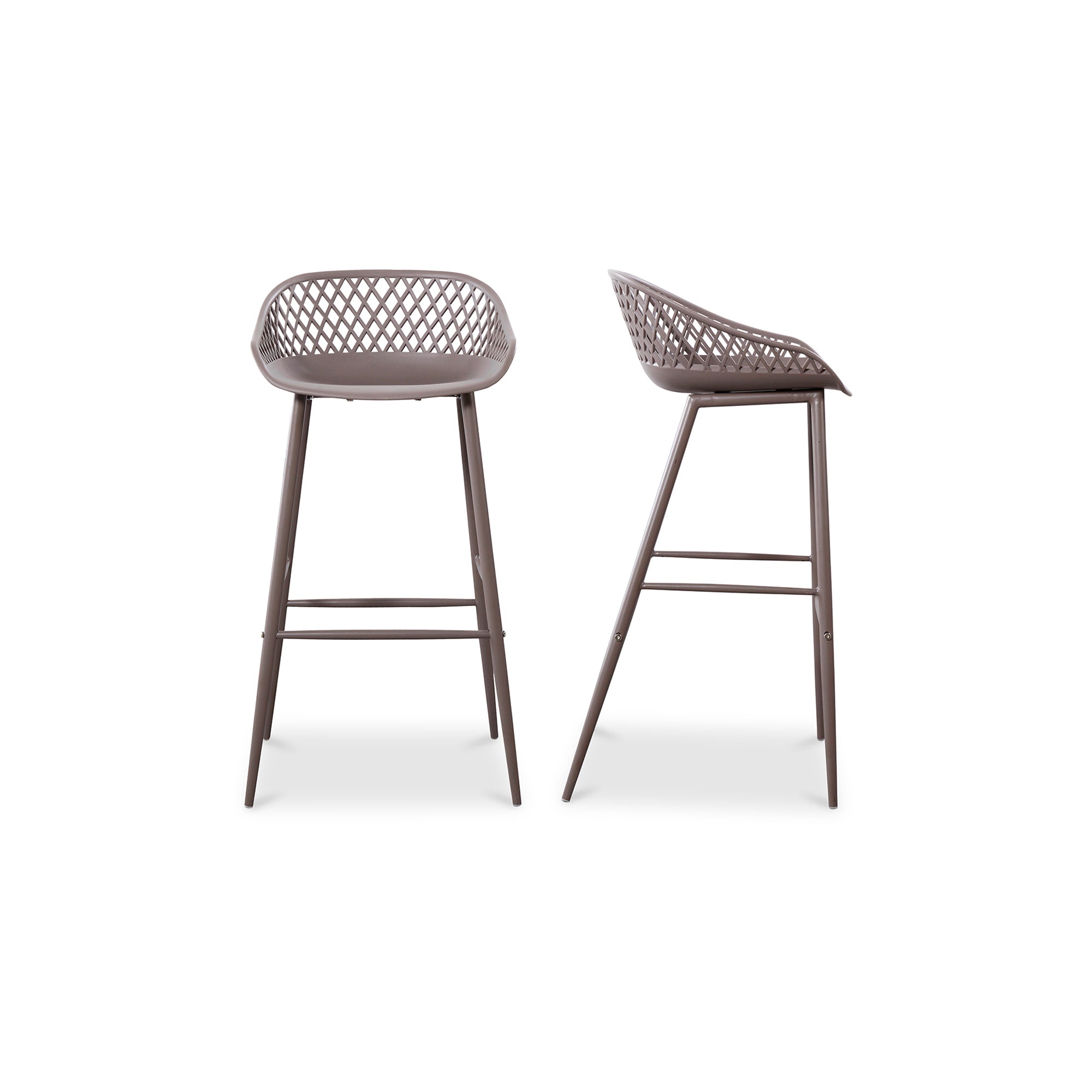 Piazza Outdoor Barstool Grey - Set Of Two | Grey