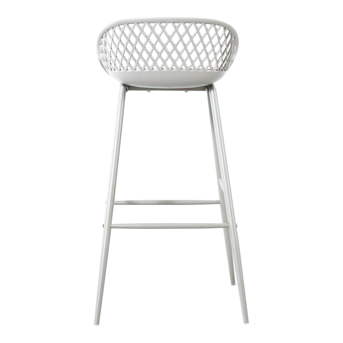 Piazza Outdoor Barstool White - Set Of Two by Moe's Home