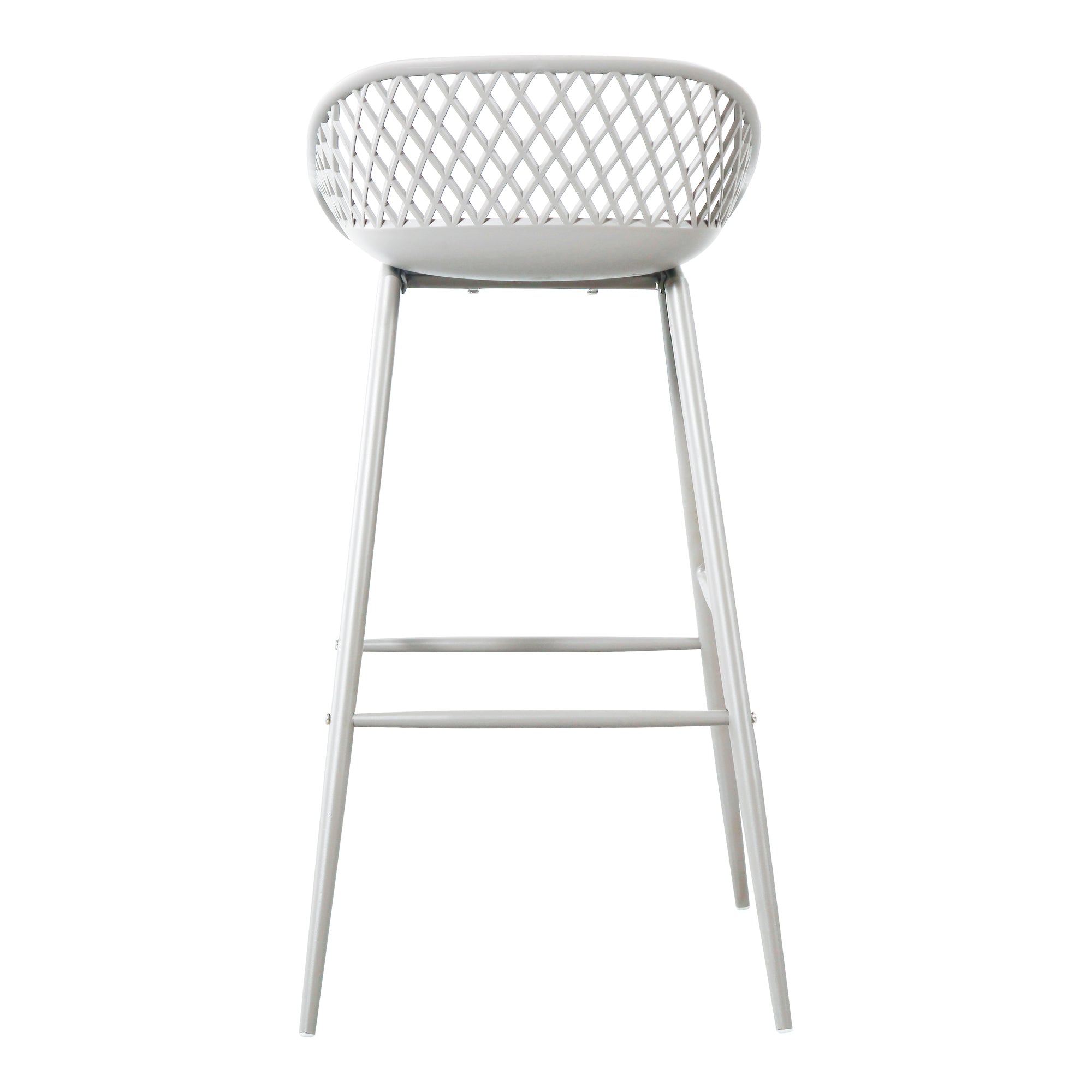 Piazza Outdoor Barstool White - Set Of Two