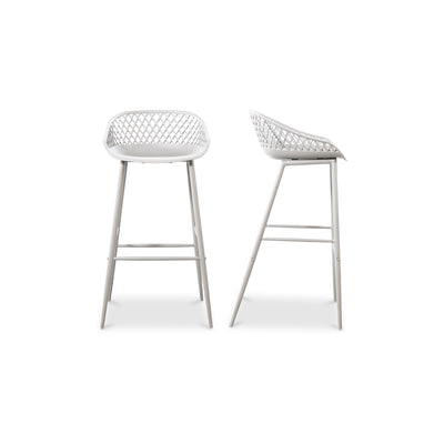 Piazza Outdoor Barstool White   Set Of Two | White