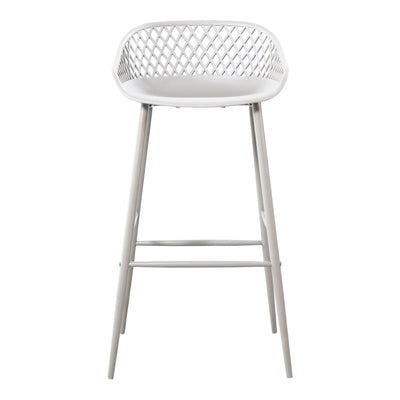 Piazza Outdoor Barstool White - Set Of Two