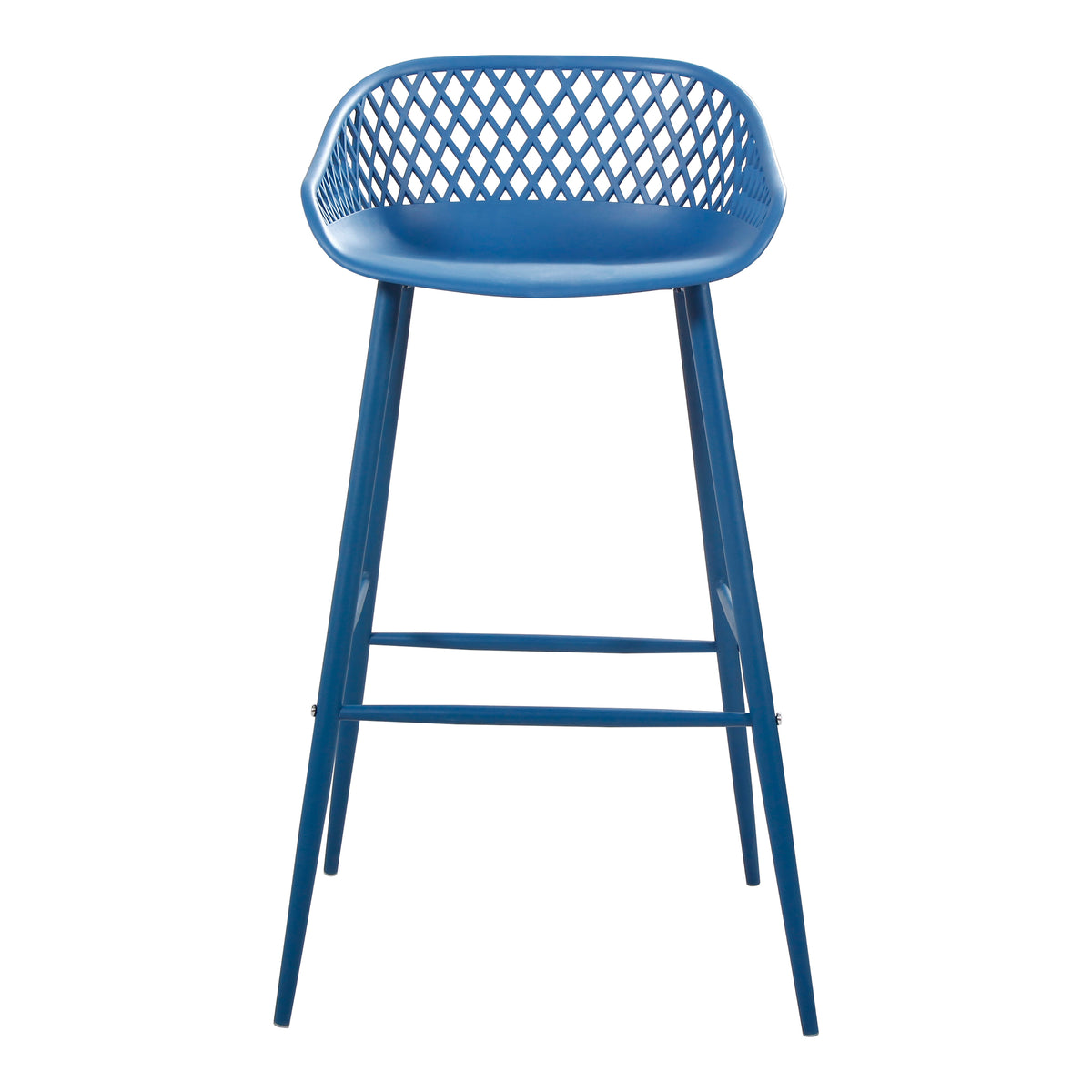 Piazza Outdoor Barstool Blue - Set Of Two by Moe's Home