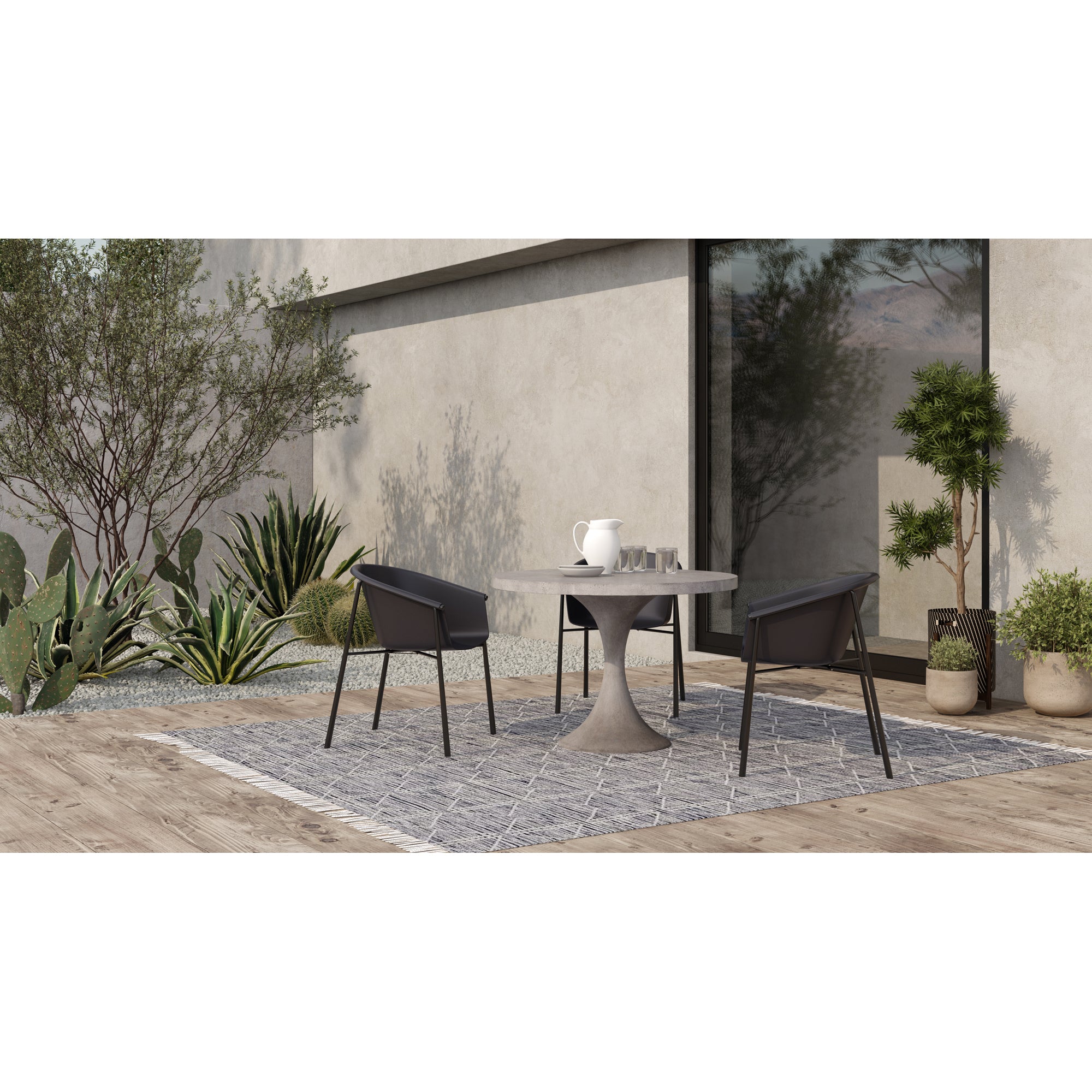 Shindig Outdoor Dining Chair Black - Set Of Two
