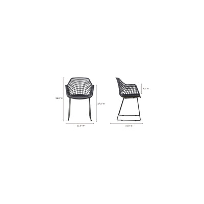 Honolulu Chair Black - Set Of Two by Moe's Home