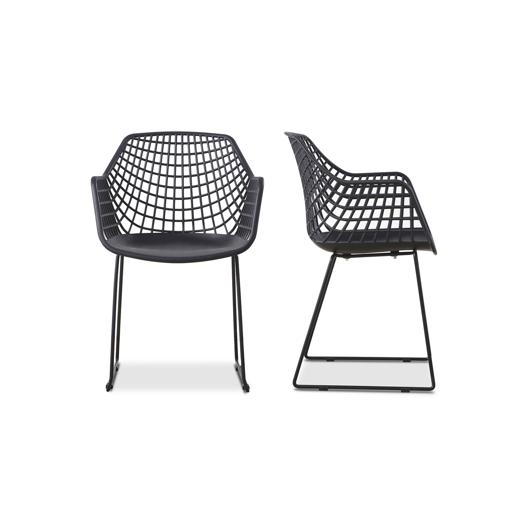 Honolulu Chair Black - Set Of Two | Black