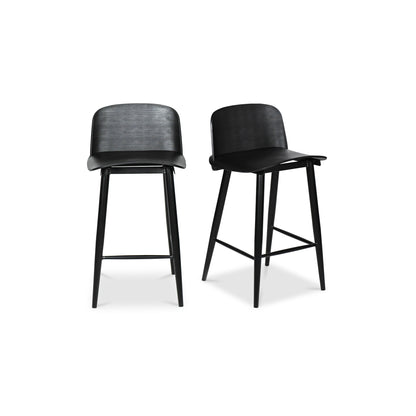 Looey Counter Stool Black - Set Of Two | Black