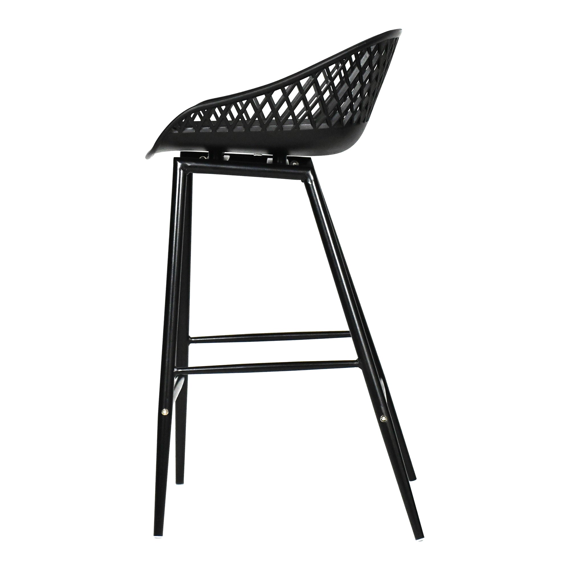 Piazza Outdoor Counter Stool Black - Set Of Two