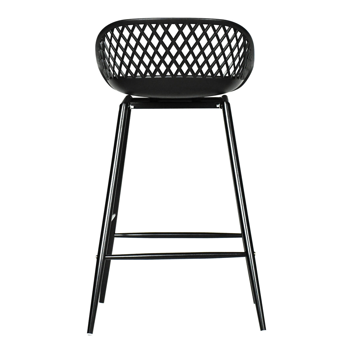 Piazza Outdoor Counter Stool Black - Set Of Two by Moe's Home