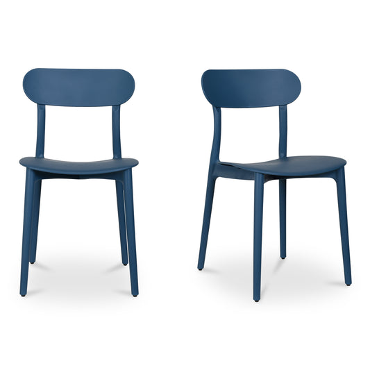 Kent Outdoor Dining Chair Navy - Set Of Two by Moe's Home