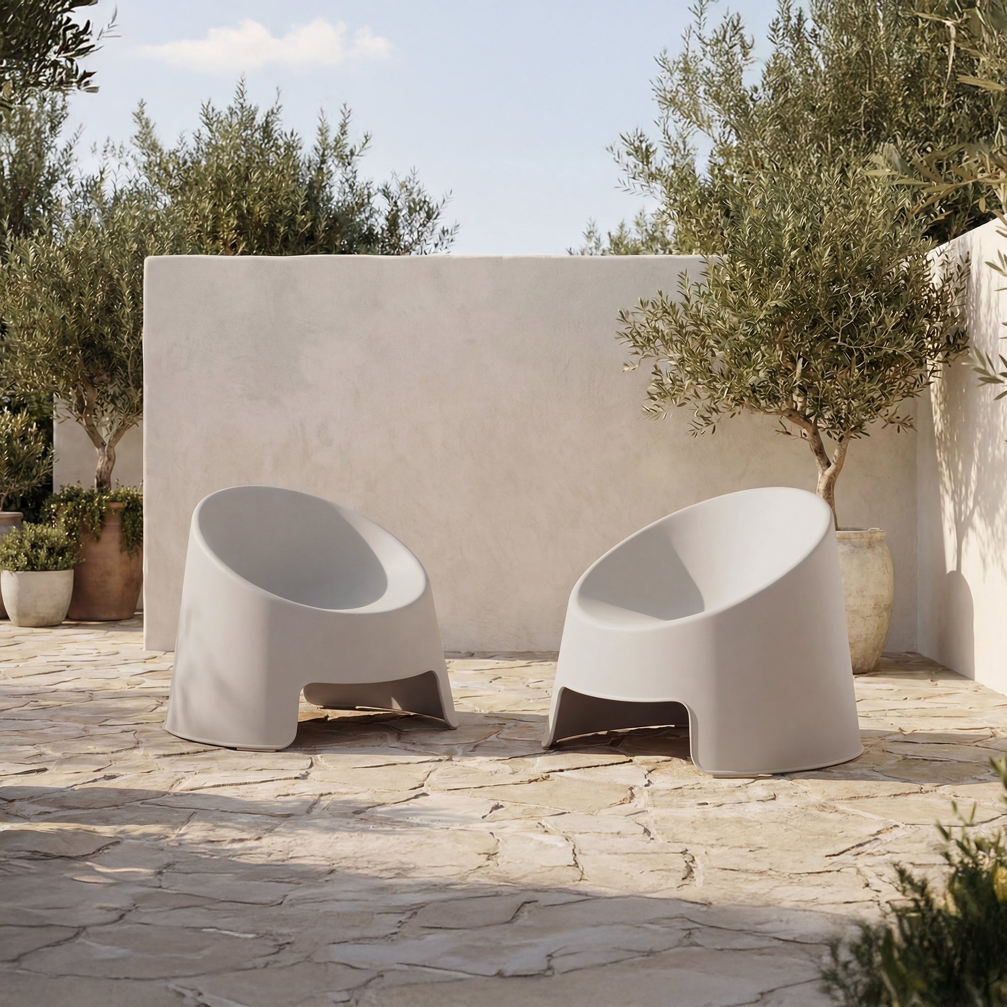 Nolla Outdoor Accent Chair Set of Two by Moe's Home