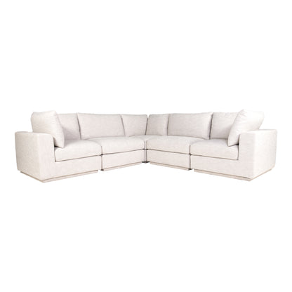 Justin Classic L-Shaped Modular Sectional Taupe | Grey