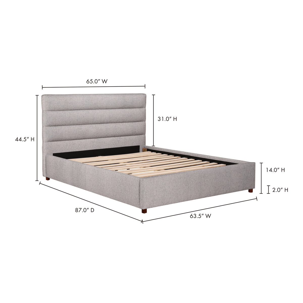 Takio Queen Bed by Moe's Home