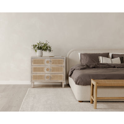 Colin King Bed Oatmeal by Moe's Home