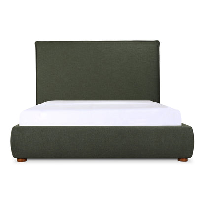 Luzon Queen Bed Tall Headboard | Green