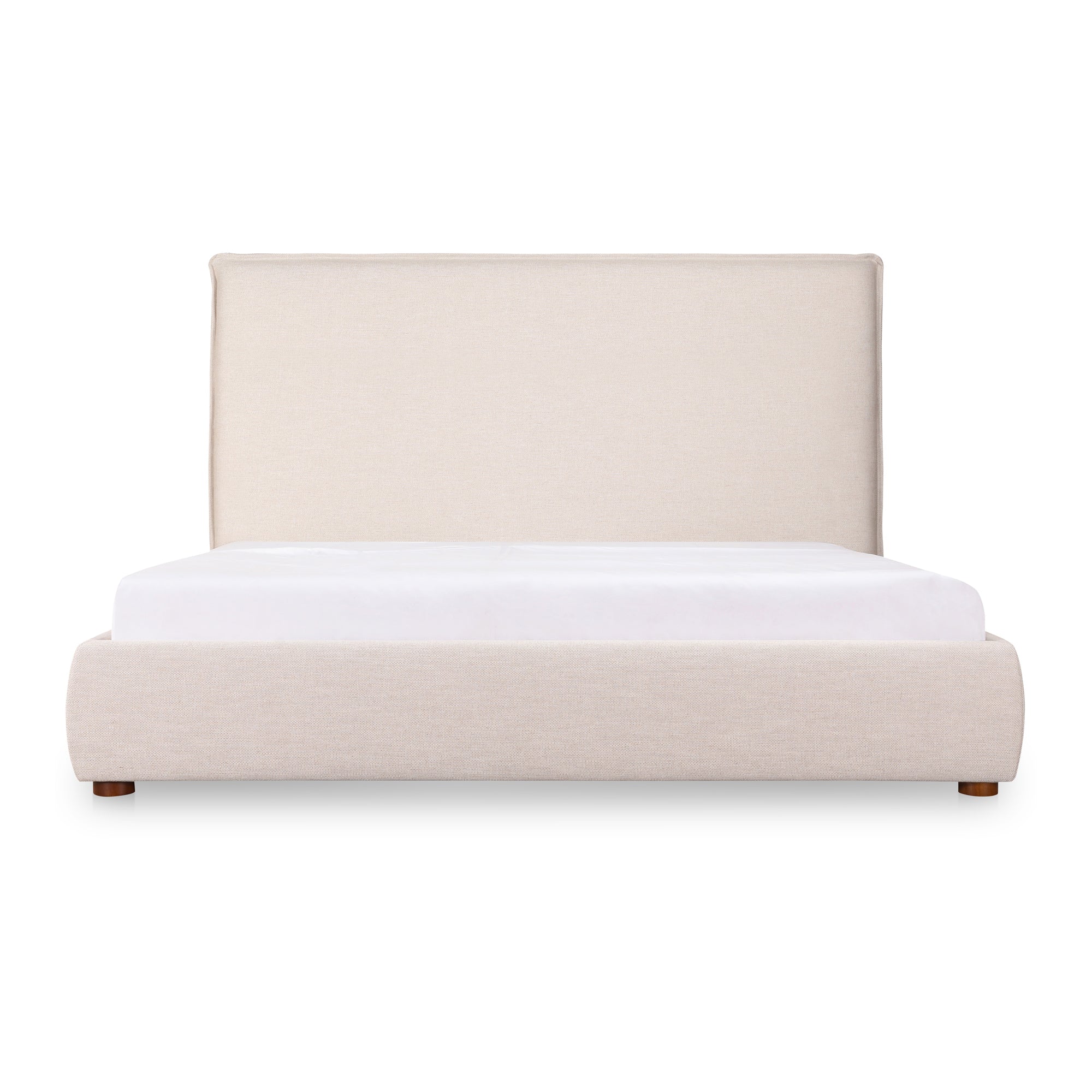 Luzon Queen Bed Tall Headboard Wheat | 