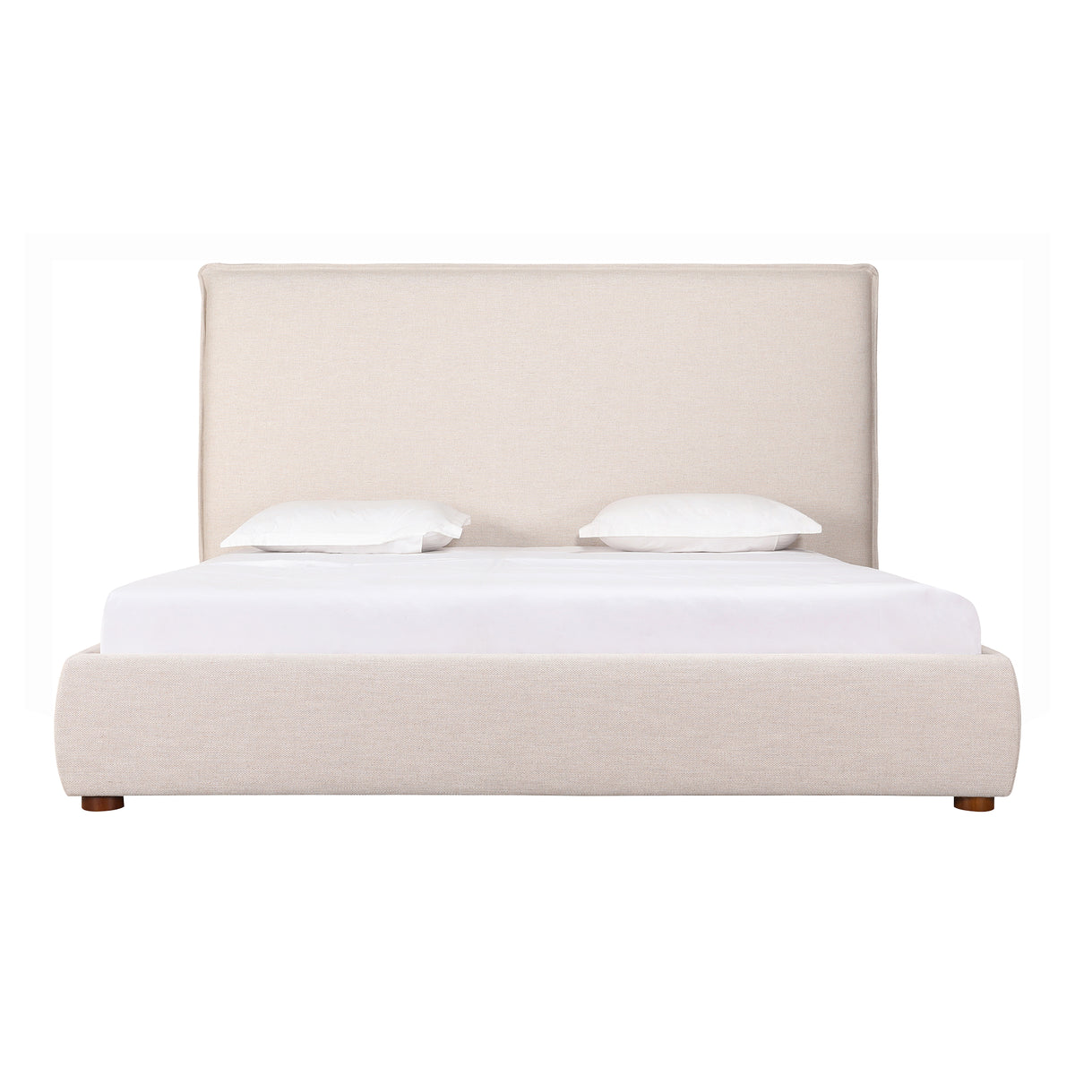 Luzon Queen Bed Tall Headboard Wheat by Moe's Home