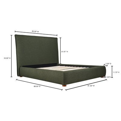 Luzon King Bed Tall Headboard by Moe's Home