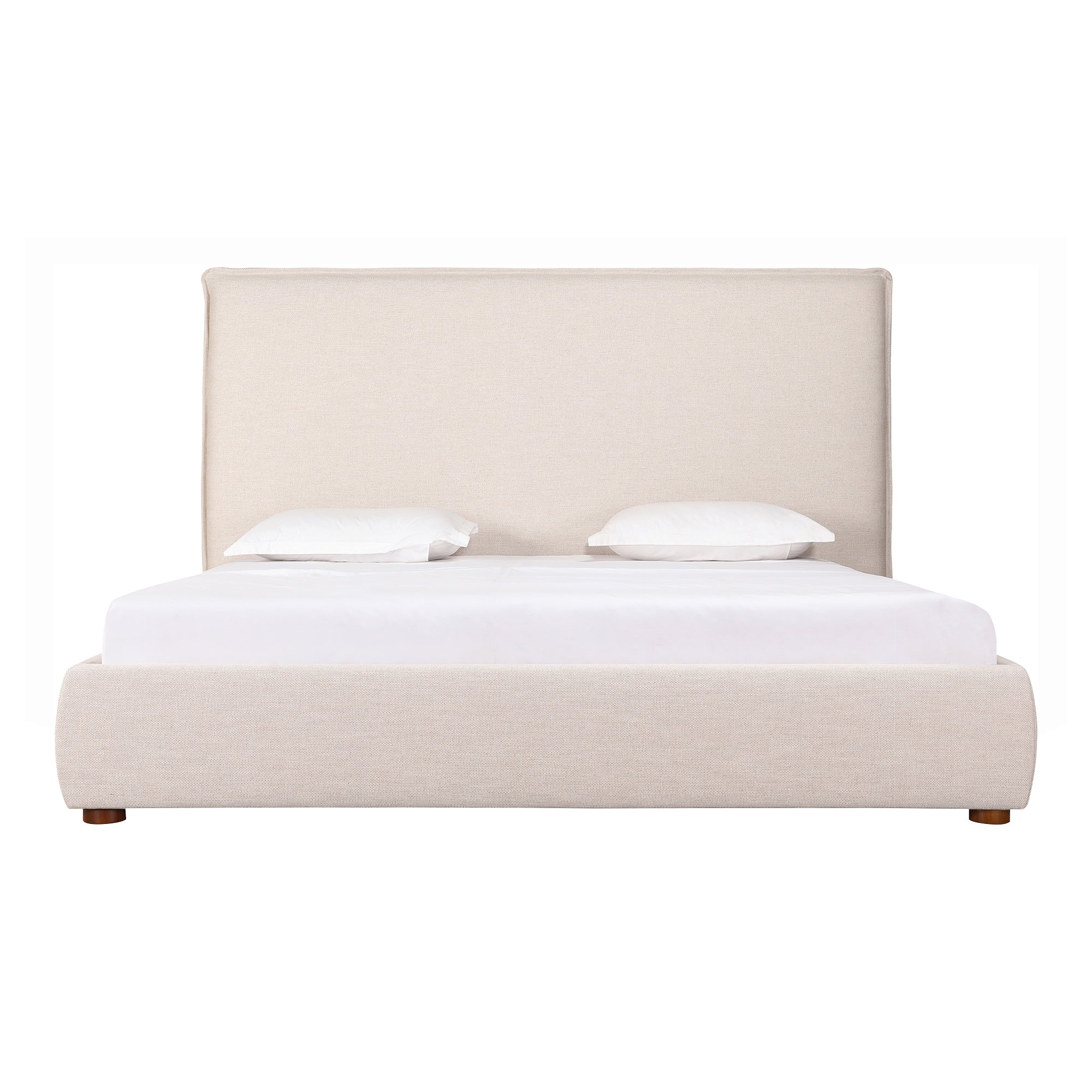 Luzon King Bed Tall Headboard Wheat