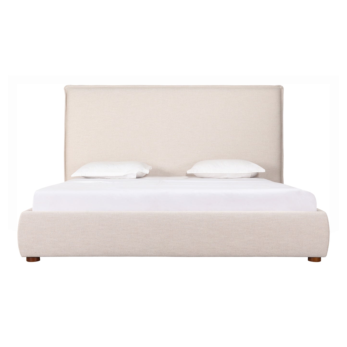 Luzon King Bed Tall Headboard Wheat by Moe's Home