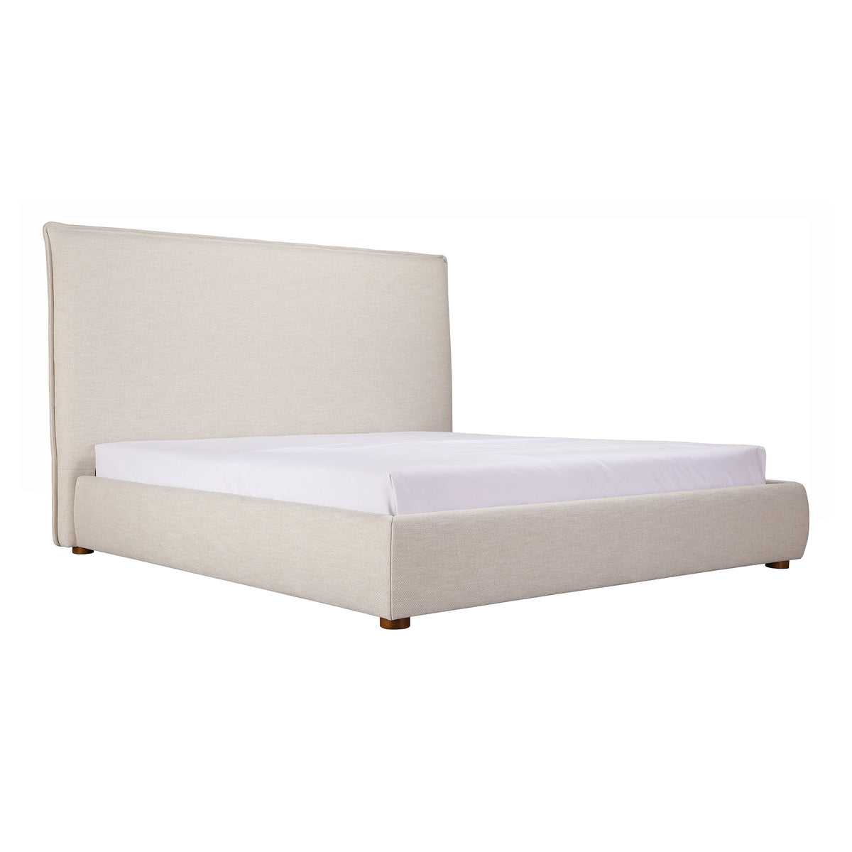 Luzon King Bed Tall Headboard Wheat by Moe's Home