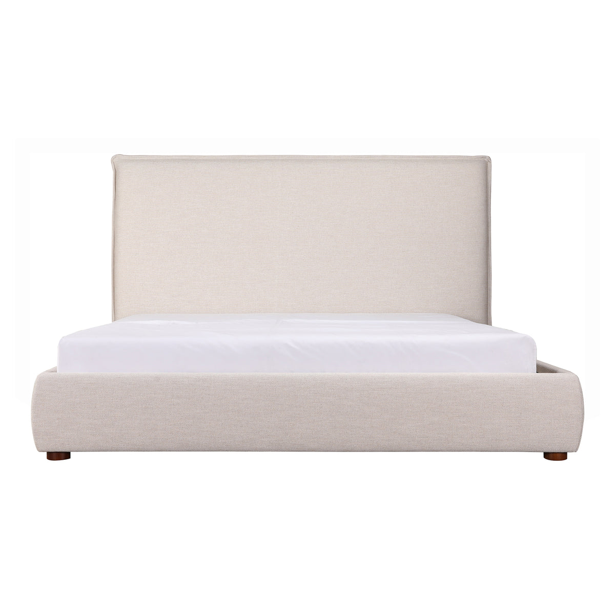 Luzon King Bed Tall Headboard Wheat by Moe's Home