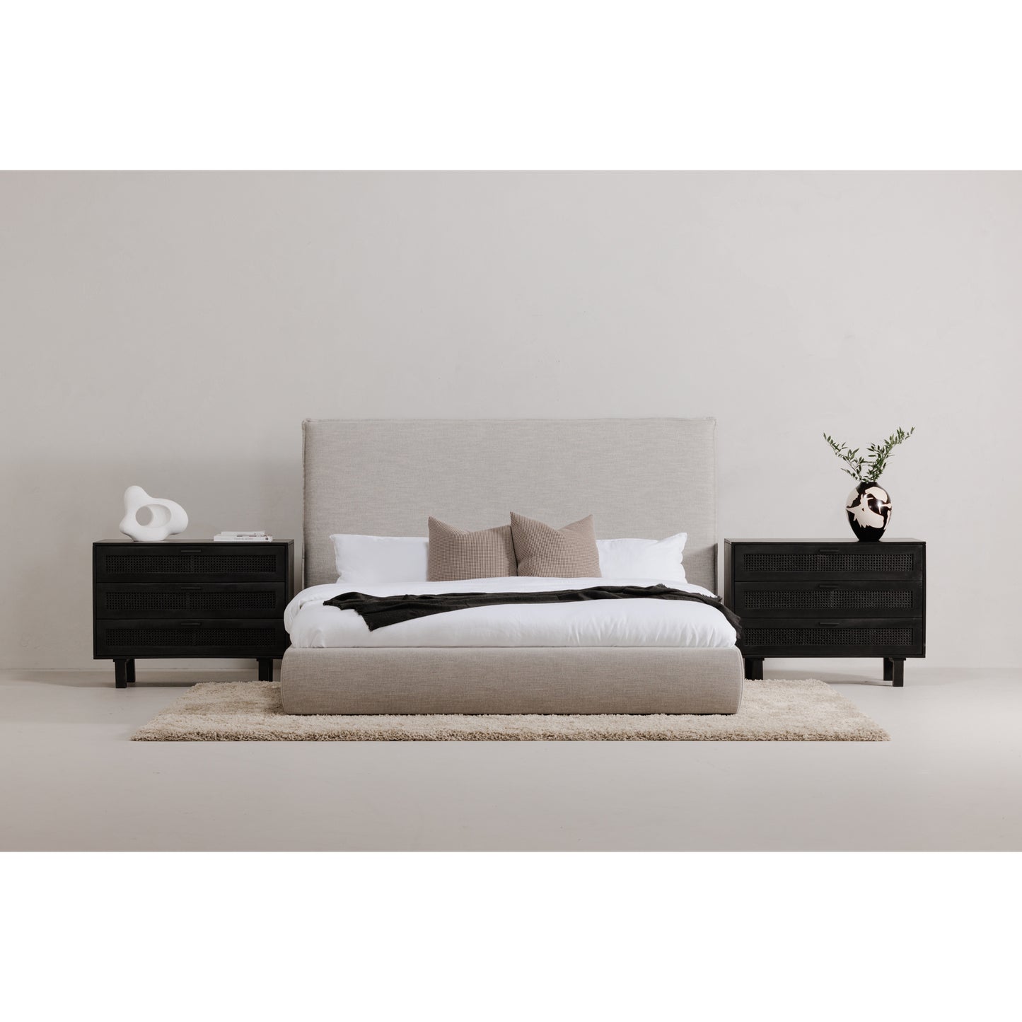 Luzon King Bed Tall Headboard by Moe's Home