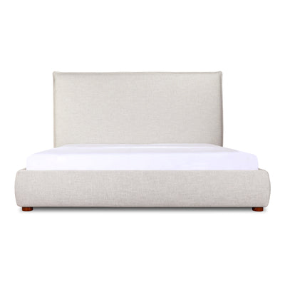 Luzon King Bed Tall Headboard Light Grey | Grey