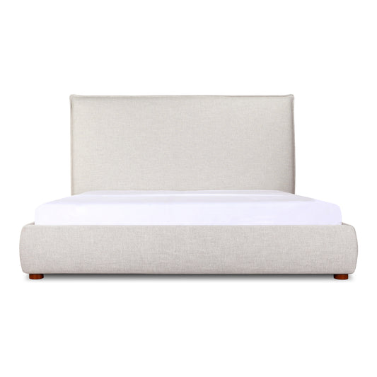 Luzon King Bed Tall Headboard Light Grey | Grey